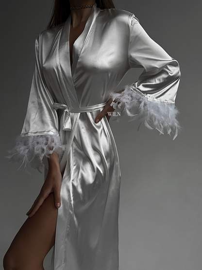 AFFECTION - Luxurious Satin Robe for Weddings and Special Occasions